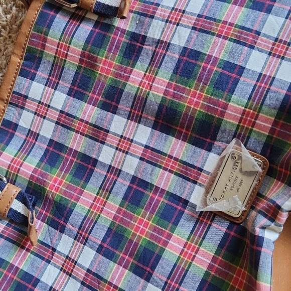 Tommy Hilfiger multicolored plaid tote bag - Picture 8 of 12